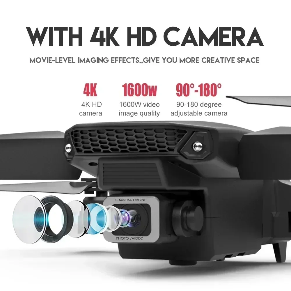 E88 Pro WIFI FPV Drone Wide An - Drone Camera Professional 评论和价格