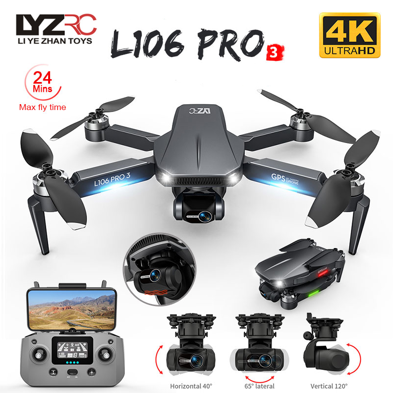 L106 Pro 3 Drone 5G WIFI FPV F - Drone Camera Professional 评论和价格