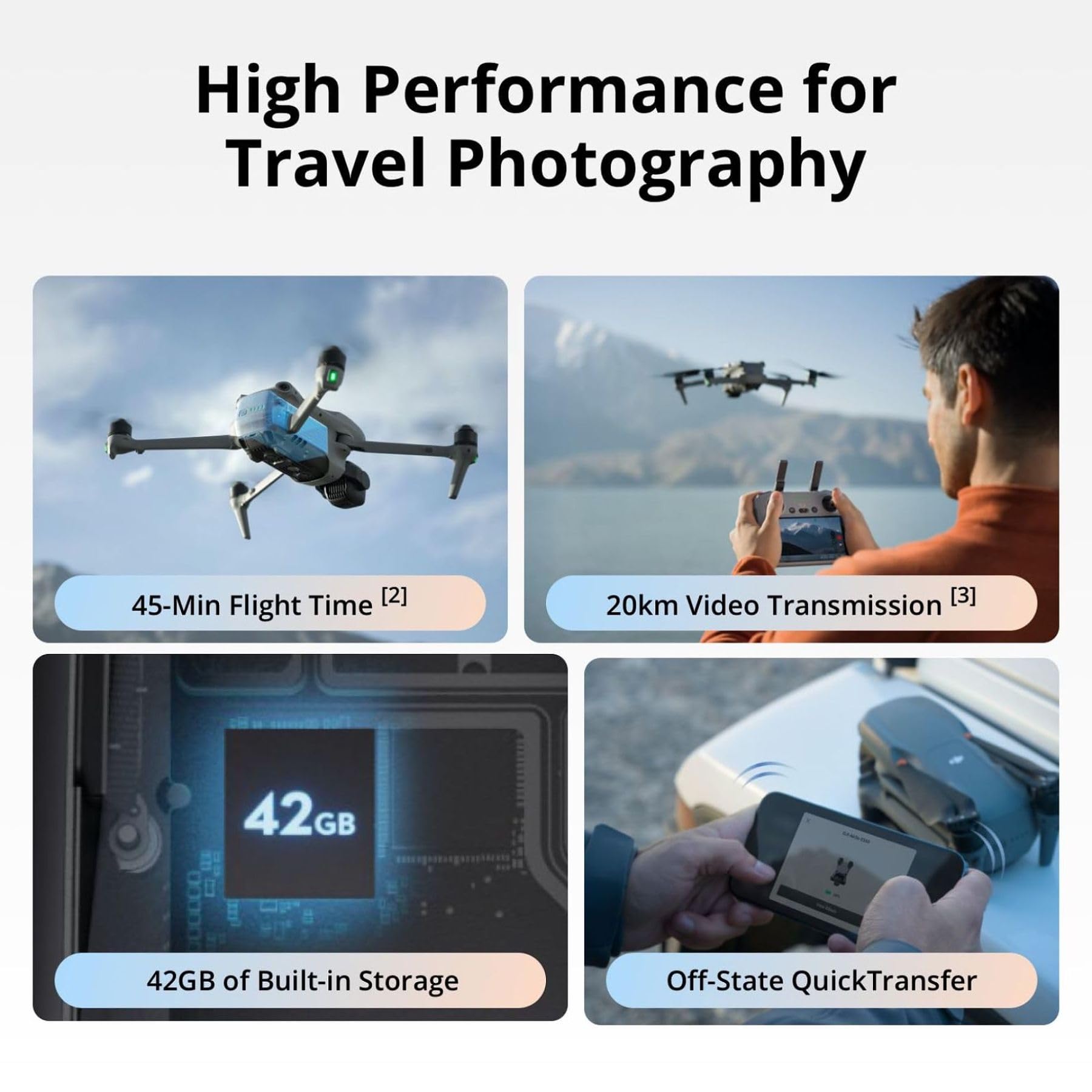 DJI Air 3S Drones (DJI RC-N3)  - Drone Camera Wide Angle 评论和价格